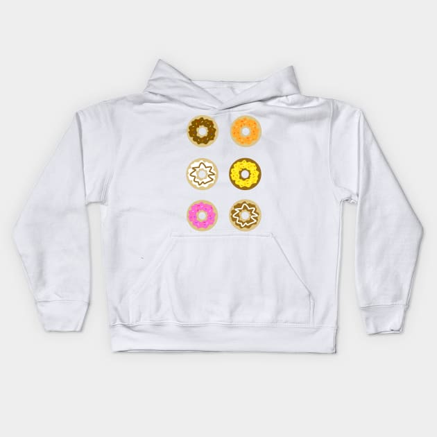 CHECK Out My Six Pack Of Donuts For Donut Lover Kids Hoodie by SartorisArt1